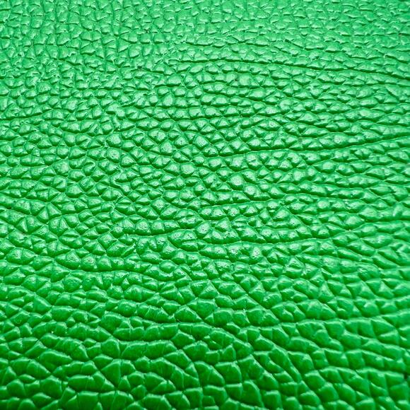 Clutch Purse Wristlet Crossbody Green Vintage 70s Retro MCM Pebbled Faux Leather - Picture 13 of 15